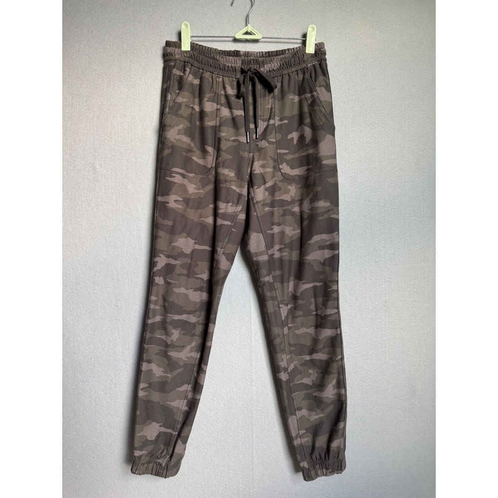 Athleta Camo Farallon Jogger Womens 2 Brown Camouflage Stretch‎ Utility Pants - Picture 2 of 11